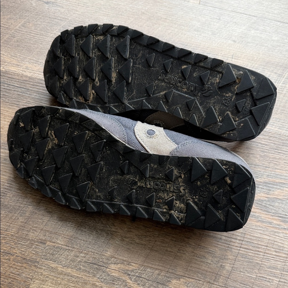 Saucony Jazz Men's Gray Canvas Sneakers 13 - Picture 6 of 9